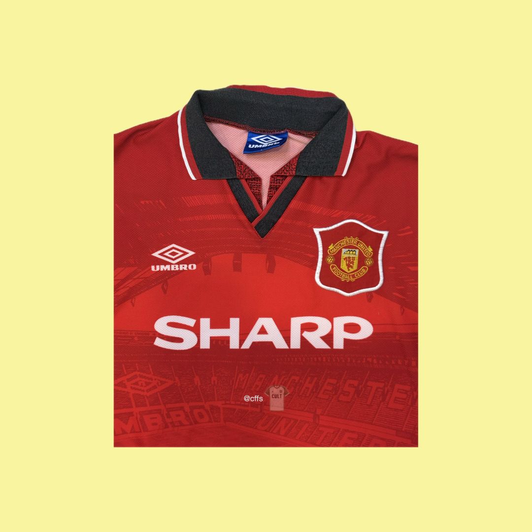 Manchester United 1994/96 Umbro with Eric Cantona 7 Nameset