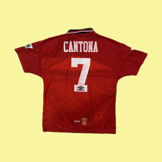 Manchester United 1994/96 Umbro with Eric Cantona 7 Nameset - Cult Fave Football Shirts