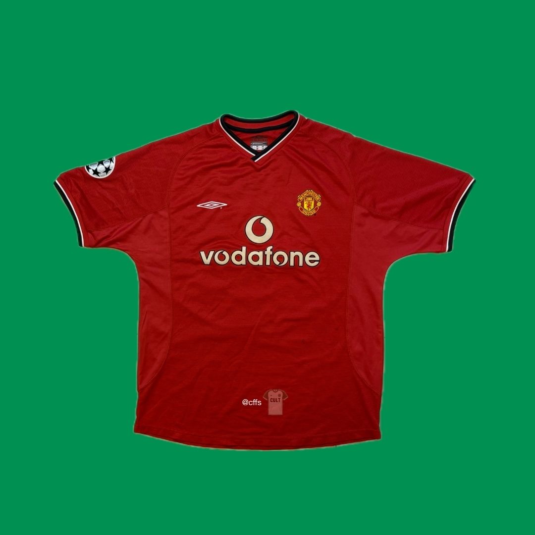 Manchester United 2000/02 Umbro with Paul Scholes 18 Vintage Football Jersey