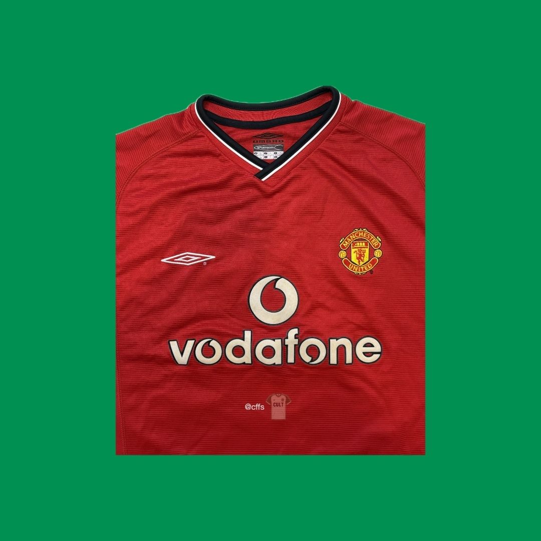 Manchester United 2000/02 Umbro with Paul Scholes 18 Vintage Football Jersey