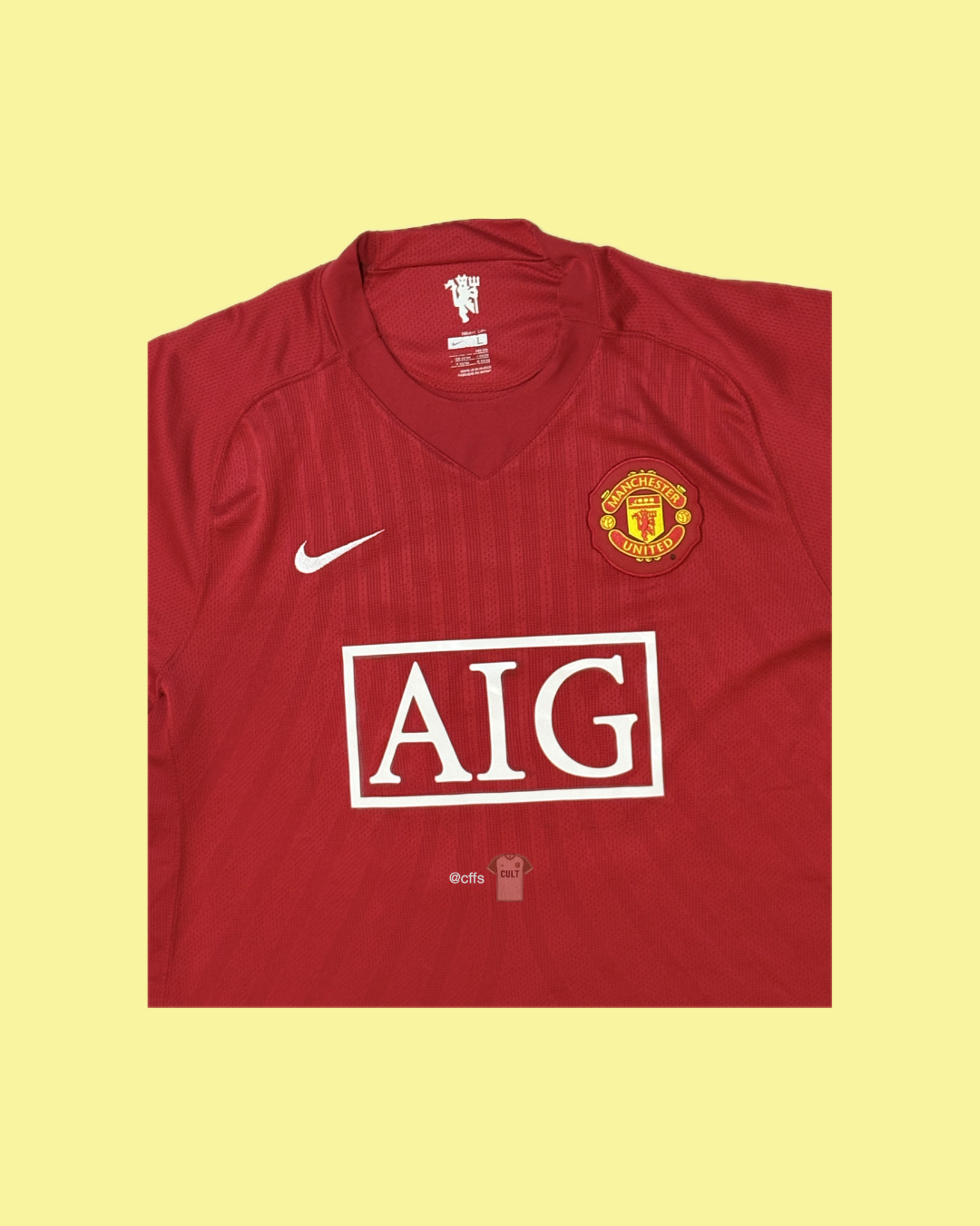 Manchester United 2007/08 Nike with Wayne Rooney 10 Nameset Football Jersey