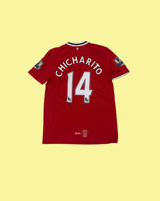 Manchester United 2011/12 Nike with Chicharito 14 Nameset Football Jersey