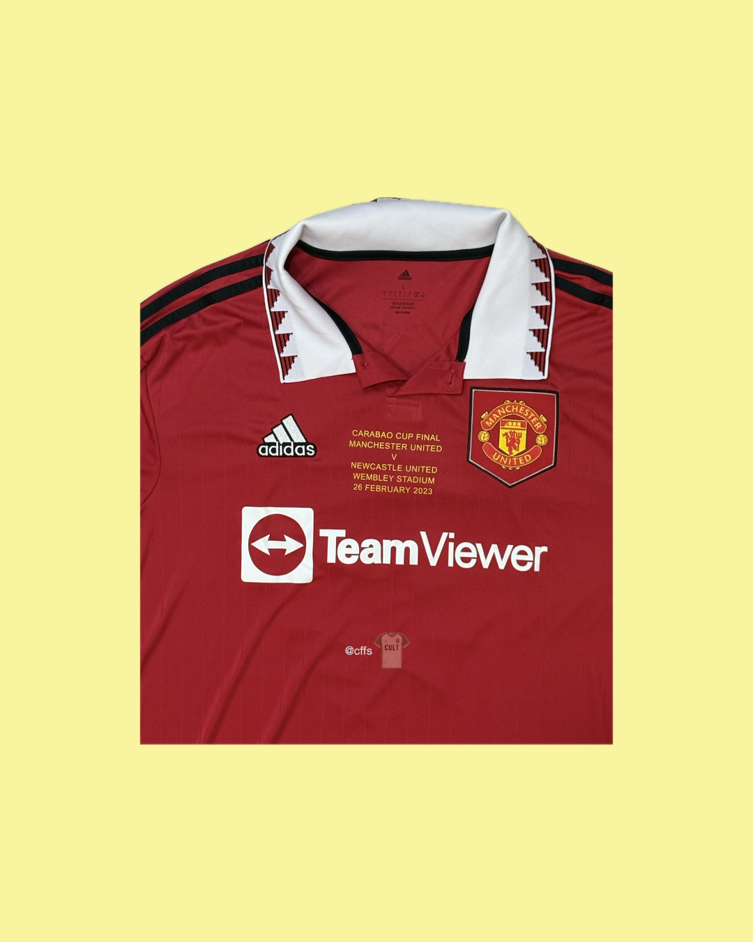 Manchester United 2022/23 Adidas with Lisandro Martinez 6 Nameset Football Jersey