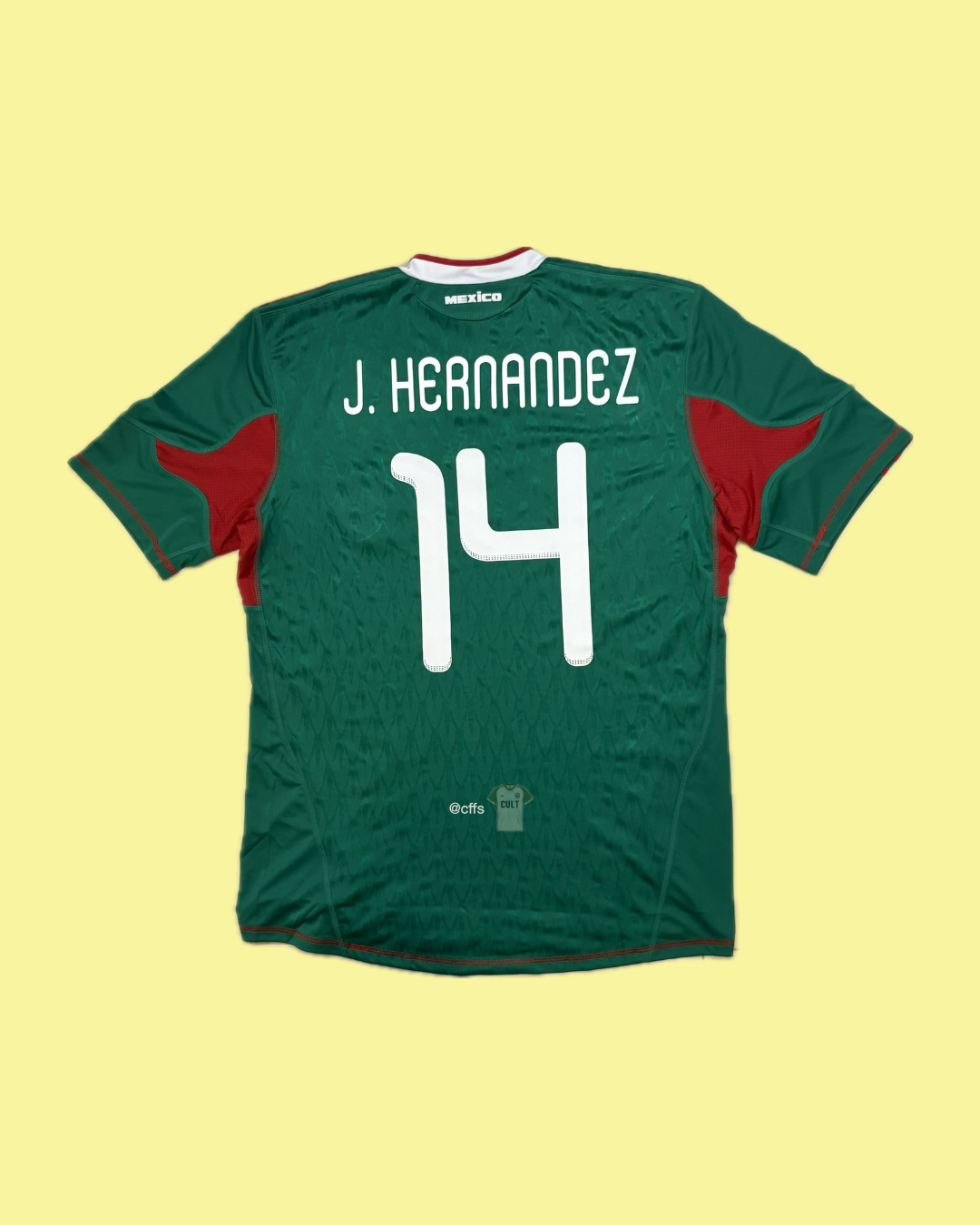Mexico NT 2010 Adidas with Javier Hernández 14 (BNWT) Nameset Football Jersey