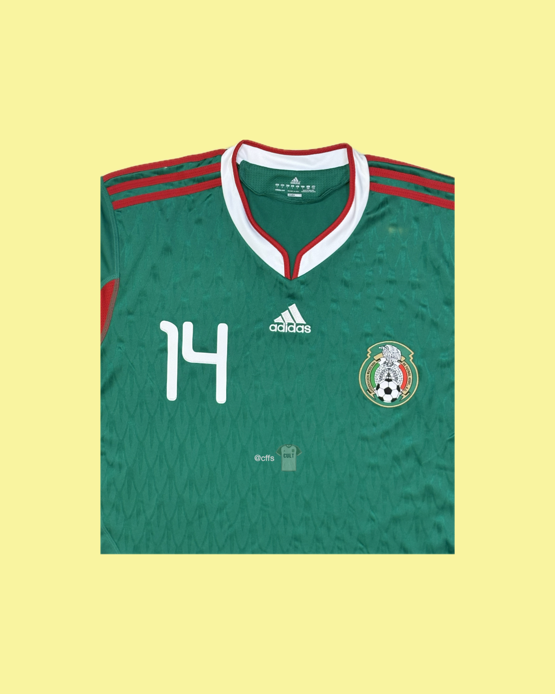 Mexico NT 2010 Adidas with Javier Hernández 14 (BNWT) Nameset Football Jersey