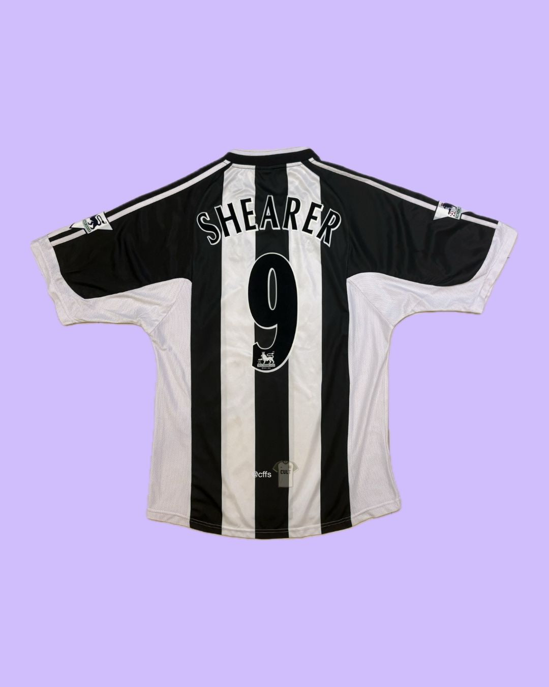 Newcastle United 2001/03 Adidas with Alan Shearer 9 Nameset