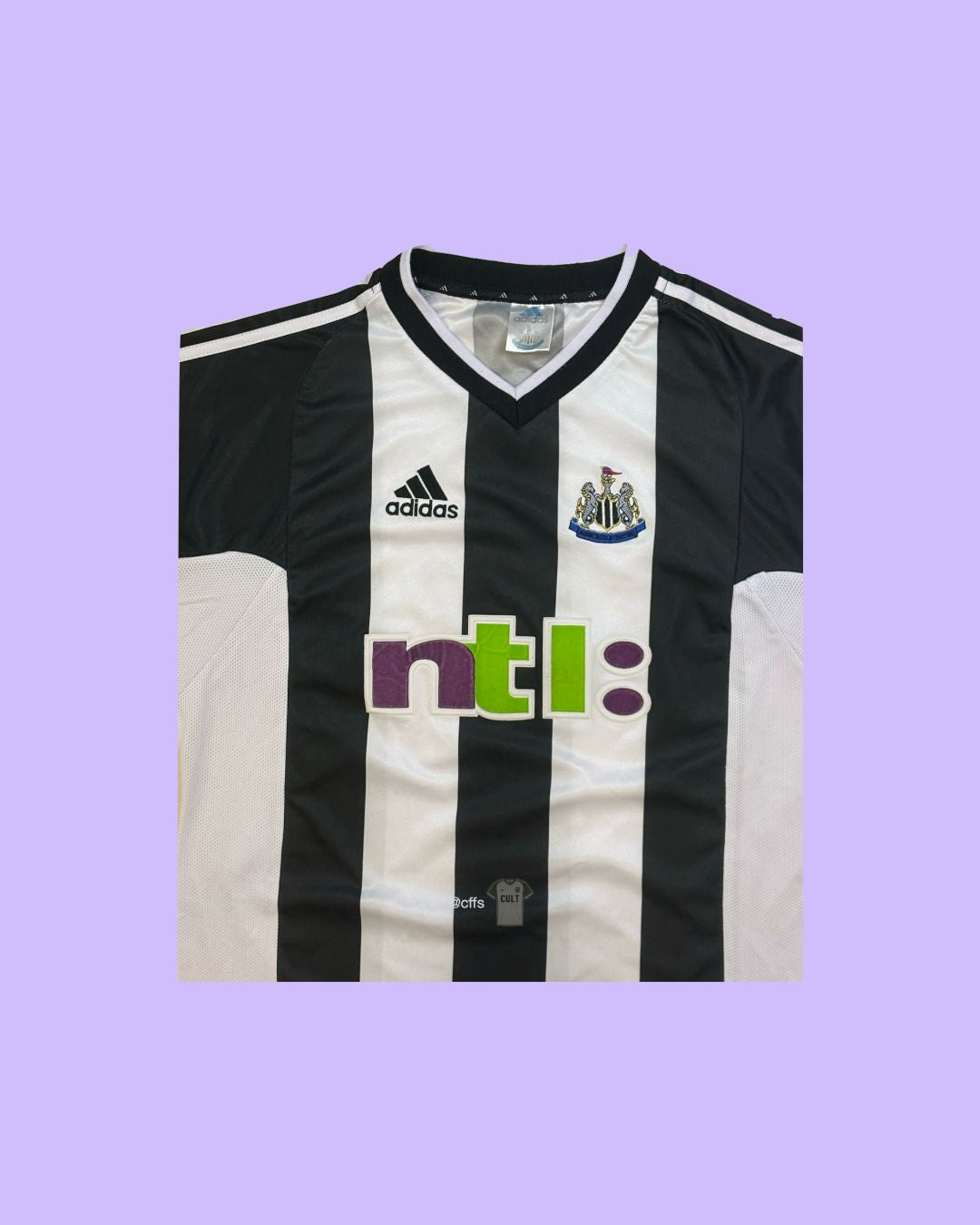 Newcastle United 2001/03 Adidas with Alan Shearer 9 Nameset