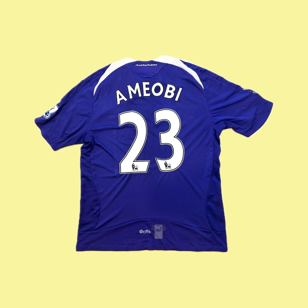 Newcastle United 2008/09 Adidas with Shola Ameobi 23 Football Jersey