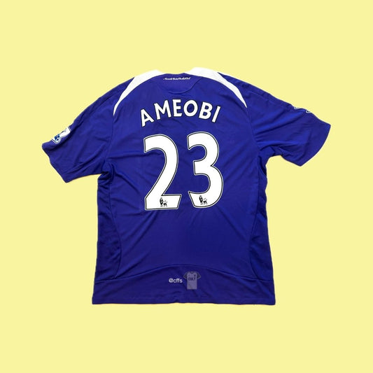 Newcastle United 2008/09 Adidas with Shola Ameobi 23 Football Jersey - Cult Fave Football Shirts