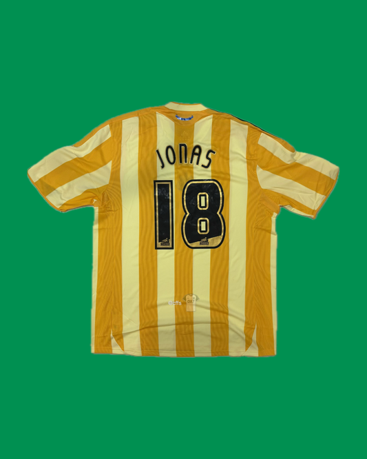 Newcastle United 2009/10 Adidas with Jonas Gutierrez 18 Nameset Football Jersey