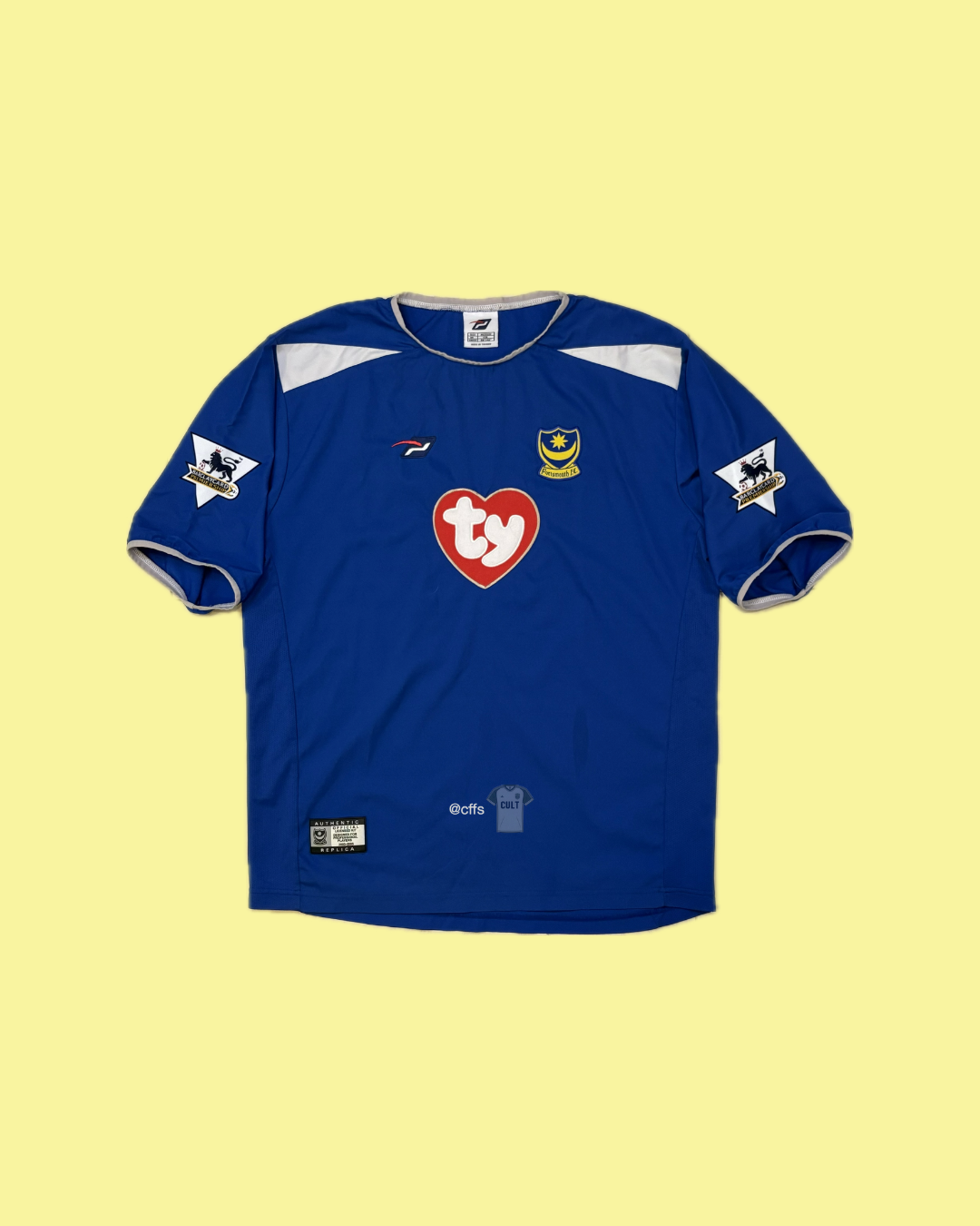 Portsmouth F.C. 2003/04 In-house with Teddy Sheringham 10 Nameset