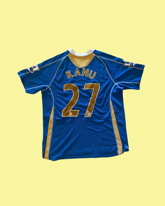 Portsmouth FC 2007/08 Canterbury with Nwankwo Kanu 27 Nameset Football Jersey