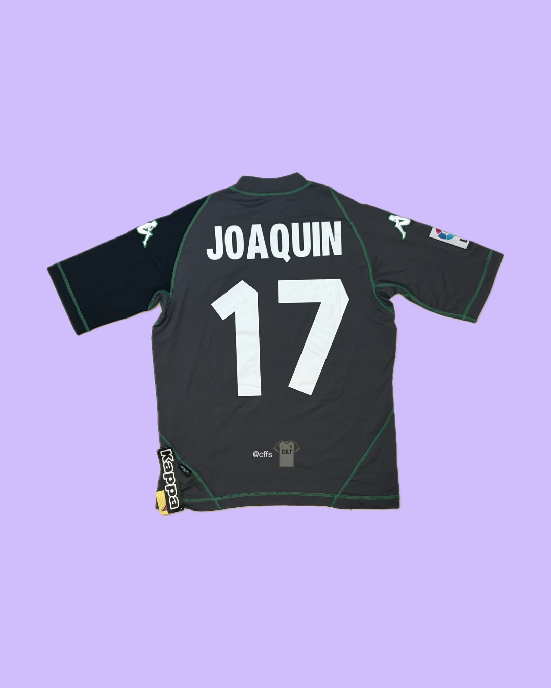 Real Betis Balompié 2003/04 Kappa with Joaquín 17 Nameset Football Jersey