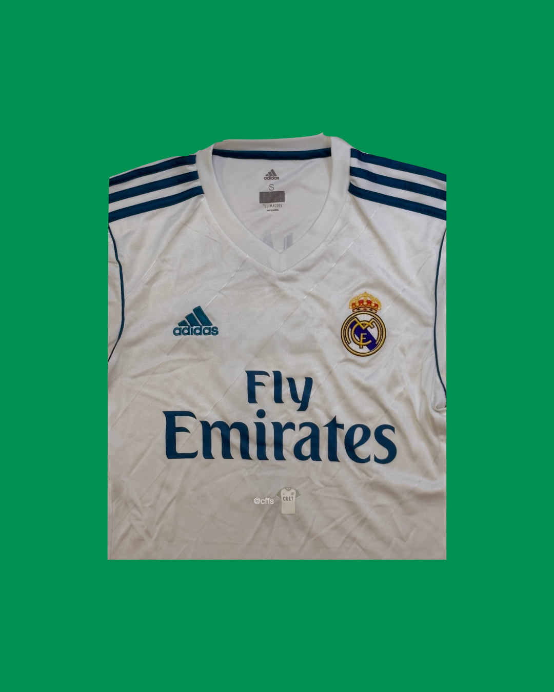 Real Madrid 2017/18 Adidas with Ronaldo 7 Nameset Football Jersey