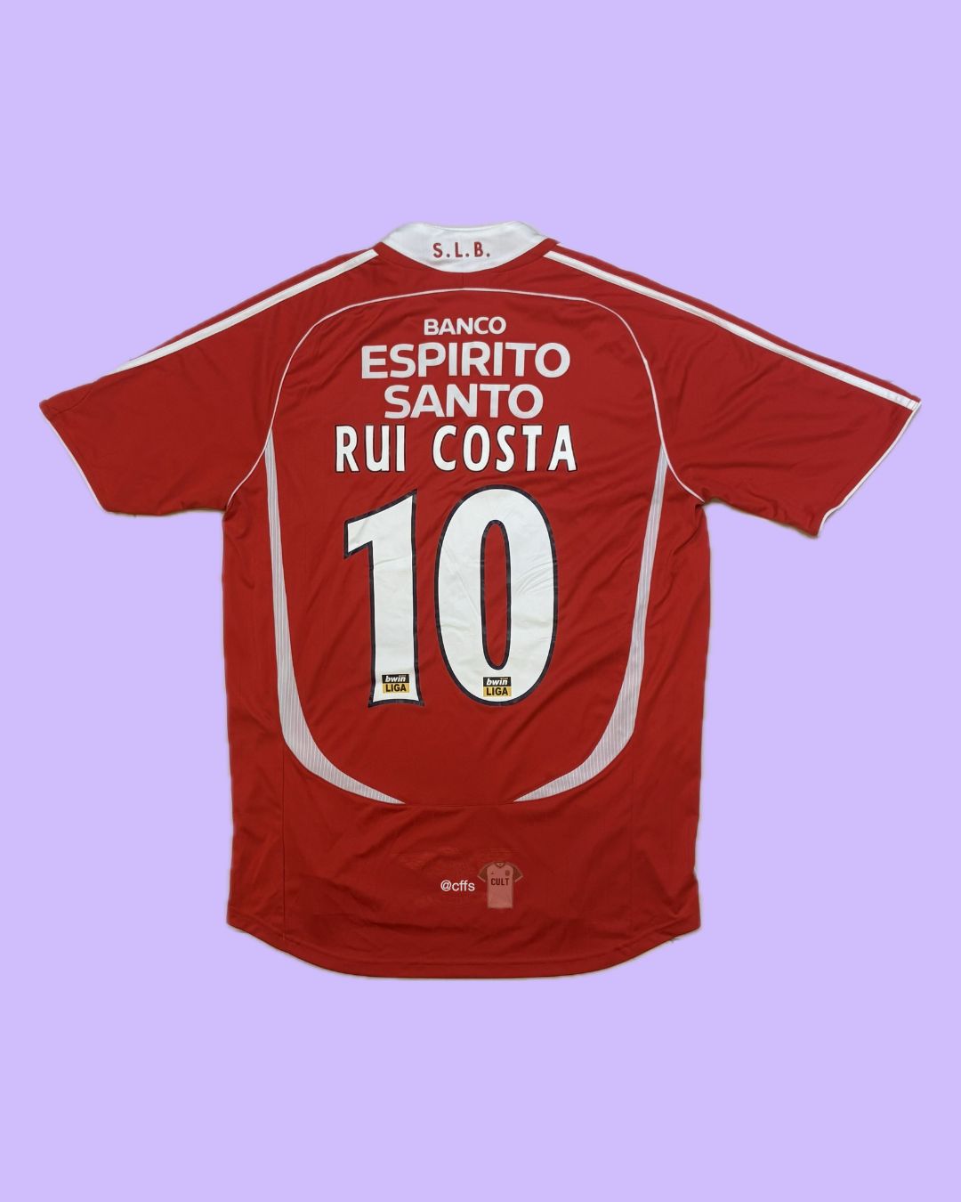 SL Benfica 2006/07 Adidas with Rui Costa 10 Nameset