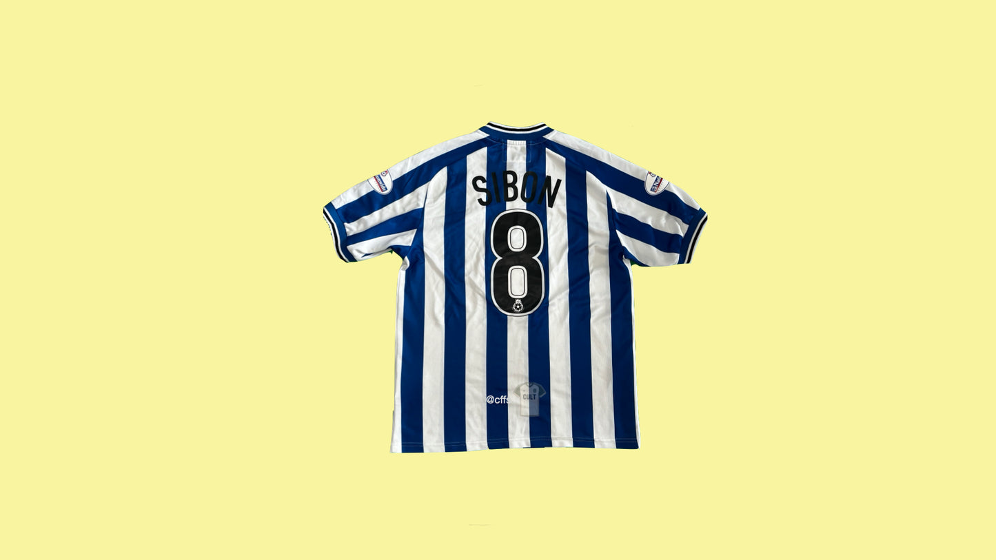 Sheffield Wednesday 2001/02 Diadora with Gerald Sibon 8 Nameset Diadora