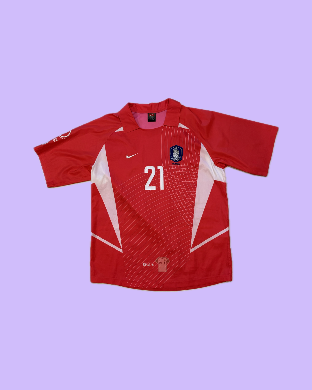 South Korea 2002 Park Ji-sung 21 Home Jersey (Nike) L – Cult Fave