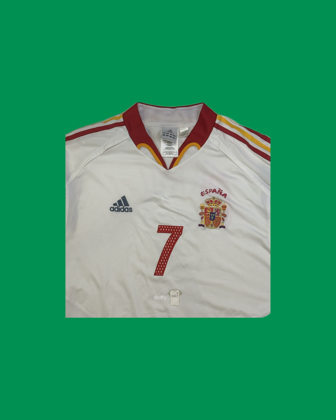 Spain NT 2004/06 Adidas with Raúl 7 Nameset Football Jersey