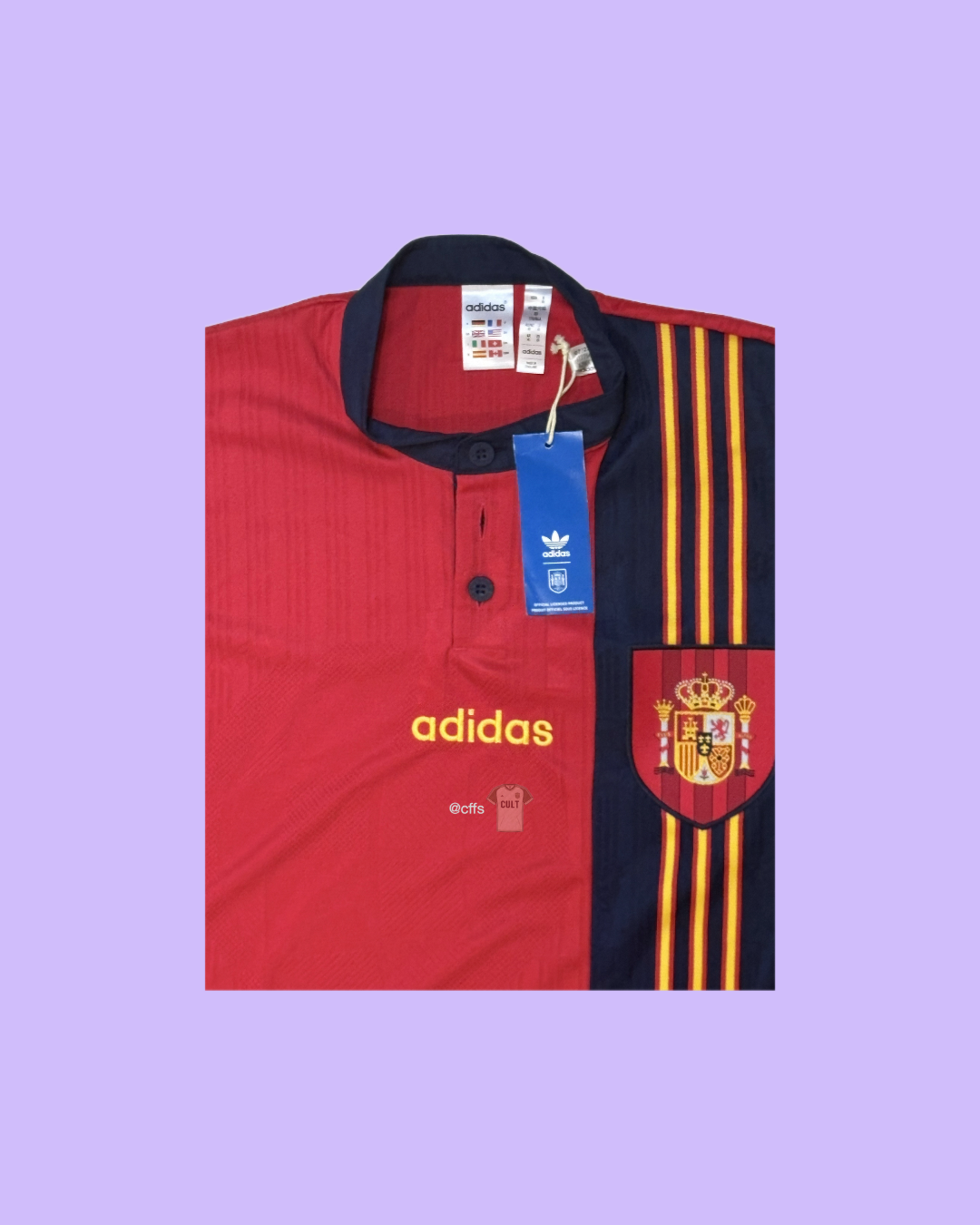 Spain NT Reissue 1996/98 Adidas Football Jersey