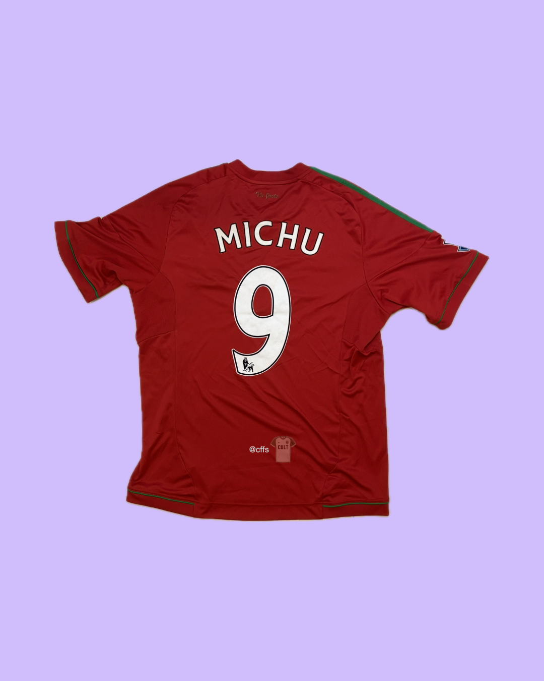 Swansea City 2012/13 Adidas with Michu 9 Nameset Football Jersey