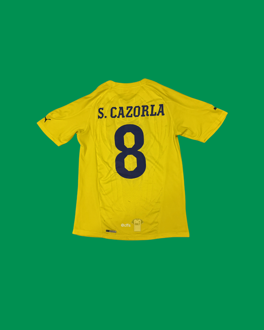 Villarreal CF 2010/11 Puma with Santi Cazorla 8 Nameset Football Jersey