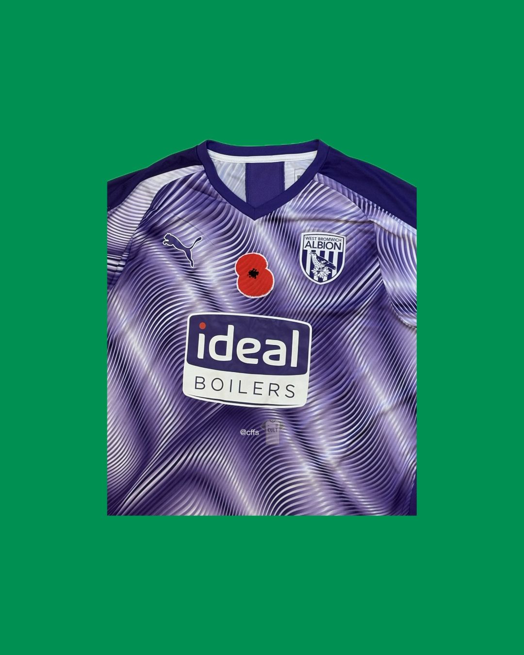 West Bromwich Albion 2019/20 Puma with Charlie Austin 15 Nameset Football Jersey