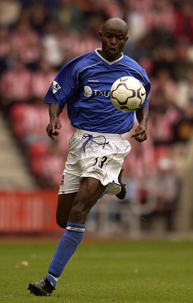 Ipswich Town 2001/02 Punch with Finidi George 33 (UEFA Cup) Nameset