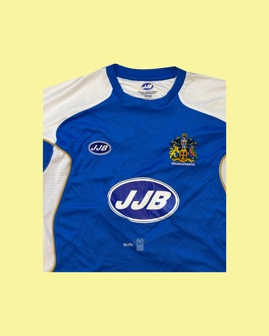 Wigan Athletic 2006/07 JJB with Leighton Baines 26 Nameset Football Jersey