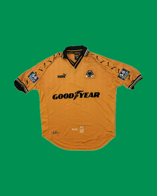 Wolverhampton Wanderers 1998/2000 Puma with Number 8 Nameset Football Jersey