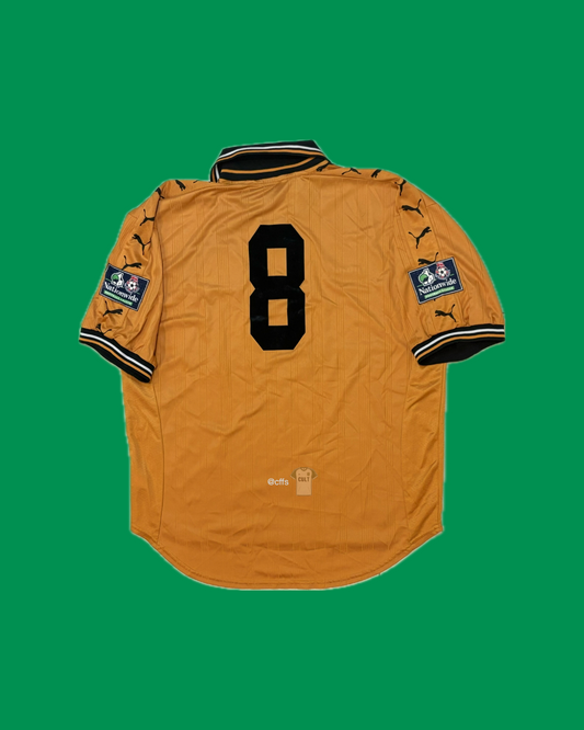 Wolverhampton Wanderers 1998/2000 Puma with Number 8 Nameset Football Jersey