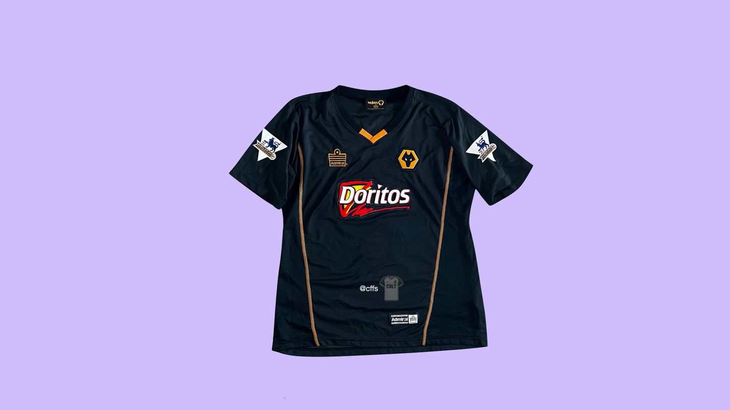Wolverhampton Wanderers 2003/04 Away Jersey with Denis Irwin 2