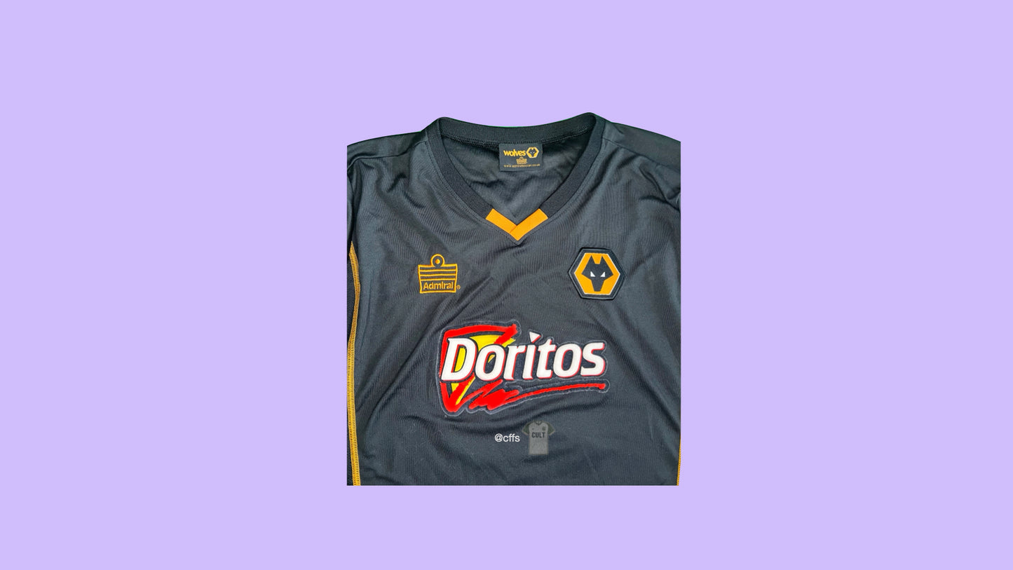 Wolverhampton Wanderers 2003/04 Away Jersey with Denis Irwin 2