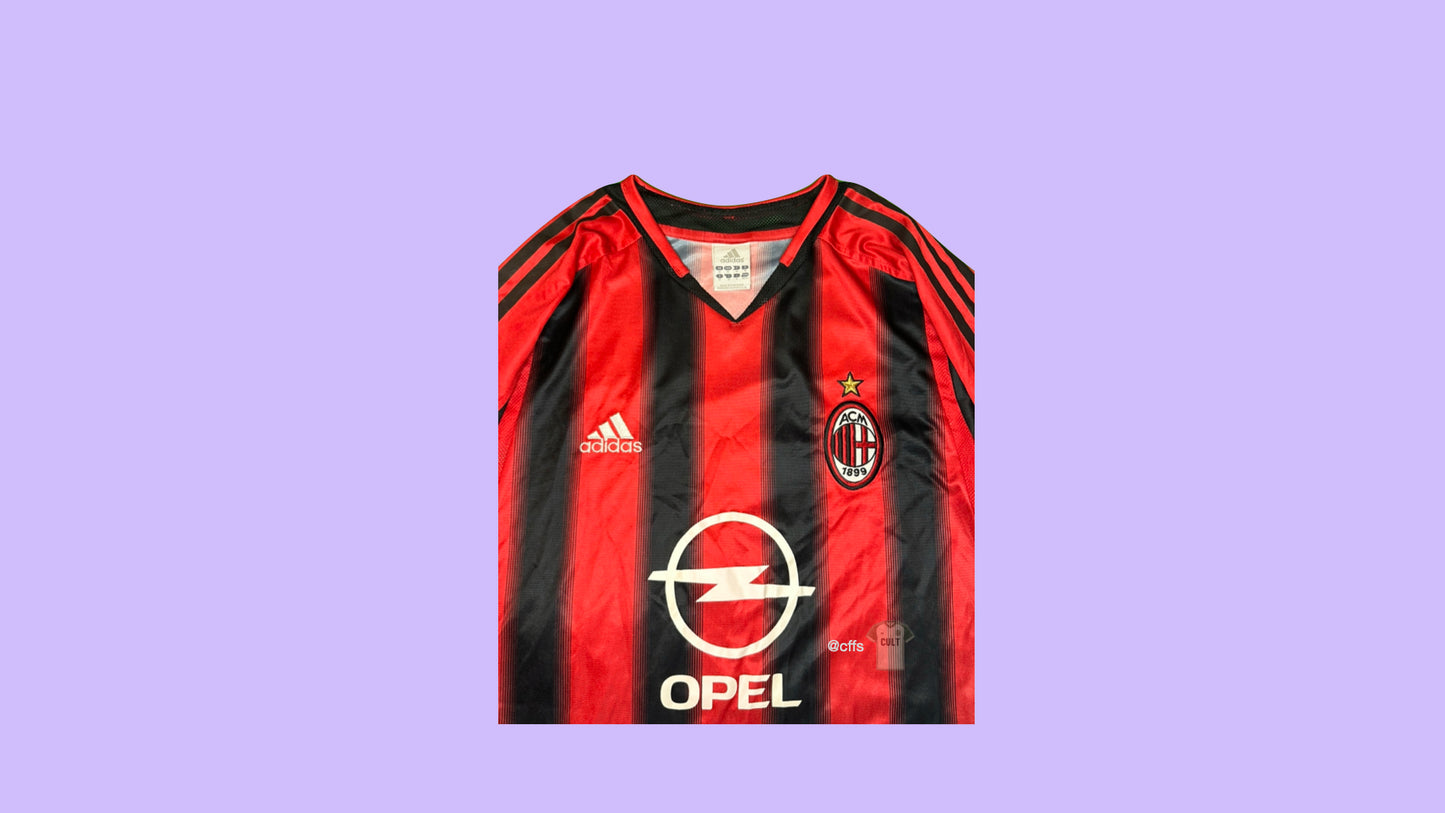 AC Milan 2004/05 Adidas with Inzaghi 9 Nameset Vintage Football Jersey