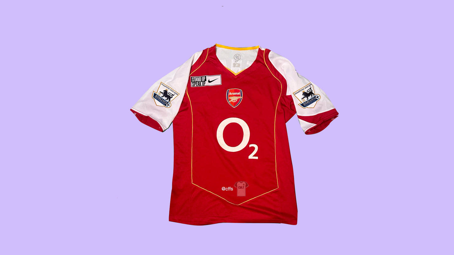 Arsenal 2005/06 Nike with Thierry Henry 14 Nameset Vintage Football Jersey - Cult Fave Football Shirts