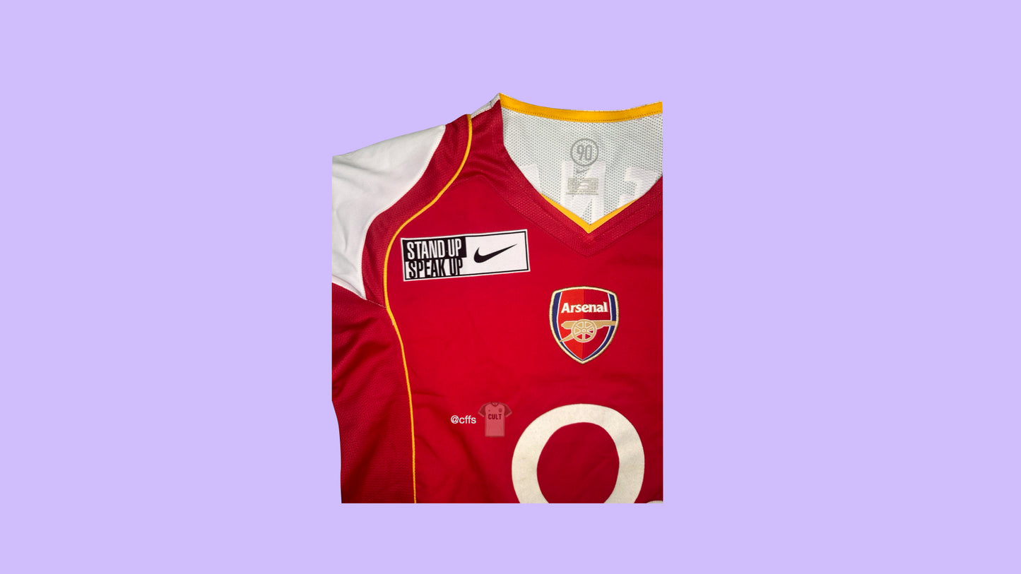 Arsenal 2005/06 Nike with Thierry Henry 14 Nameset Vintage Football Jersey - Cult Fave Football Shirts