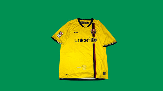 FC Barcelona 2008/09 Nike with Messi 10 Nameset Vintage Football Jersey - Cult Fave Football Shirts