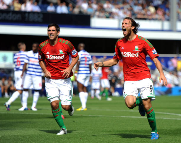 Swansea City 2012/13 Adidas with Michu 9 Nameset Football Jersey