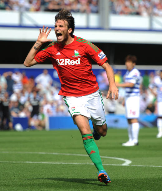 Swansea City 2012/13 Adidas with Michu 9 Nameset Football Jersey