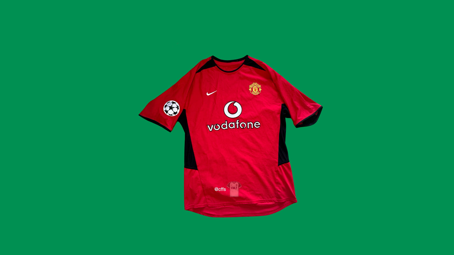 Manchester United 2002-2004 Nike with Laurent Blanc 5 Nameset Vintage Football Jersey