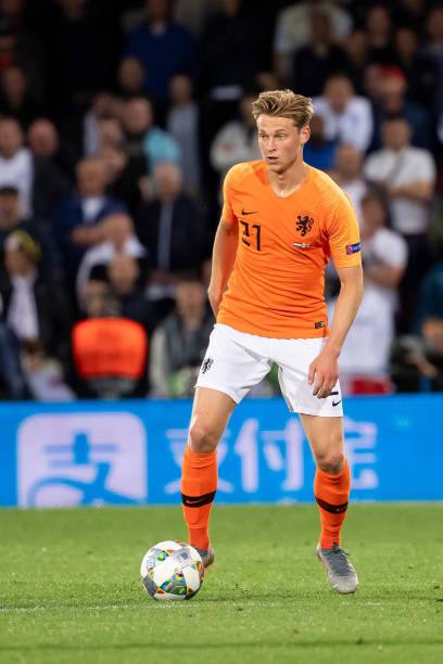 Netherlands NT 2018/20 Nike with Frenkie de Jong 21 Nameset