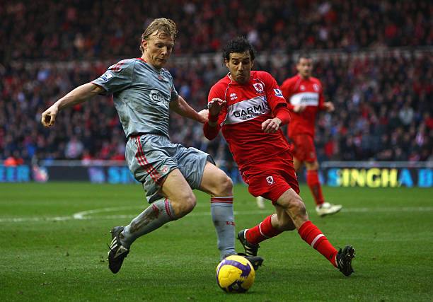 Liverpool FC 2008/09 Adidas with Dirk Kuyt 18 Nameset