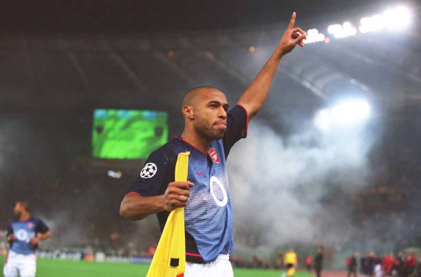 Arsenal FC 2002-04 Nike with Thierry Henry 14 Nameset Football Jersey