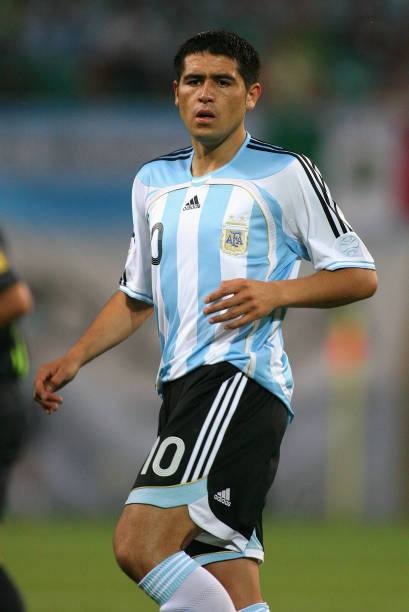 Argentina 2006 Adidas with Juan Roman Riquelme Nameset
