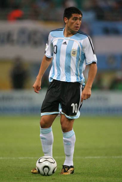 Argentina 2006 Adidas with Juan Roman Riquelme Nameset