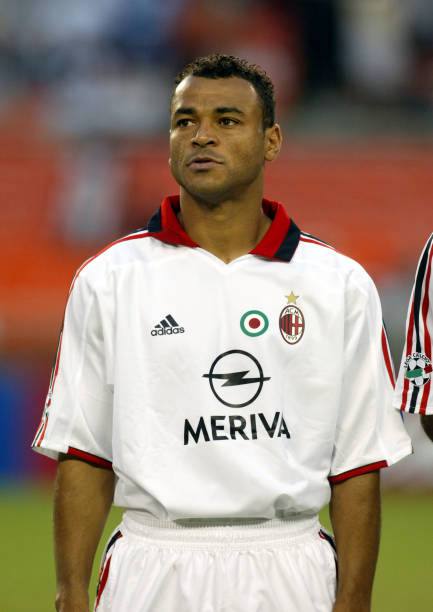 AC Milan 2003/04 Adidas with Cafu 2 Nameset Football Jersey