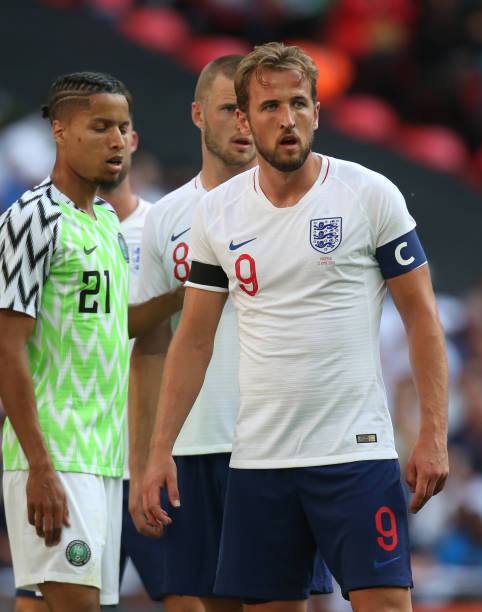 England NT 2018 Nike with Harry Kane 9 Nameset Football Jersey