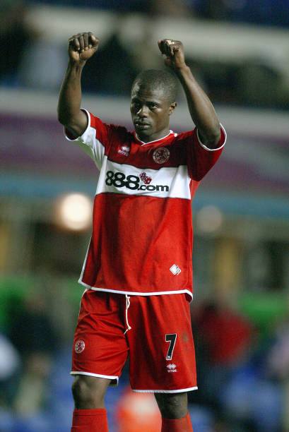 Middlesbrough 2005/06 Errea with George Boateng 7 Nameset Football Jersey