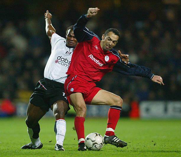 Bolton Wanderers 2002-04 Reebok with Youri Djorkaeff 6 Nameset Football Jersey