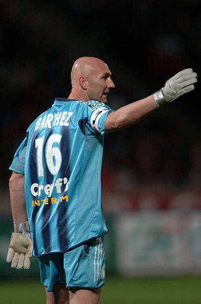 Olympique Marseille 2004/05 Adidas with Fabien Barthez 16 Nameset Football Jersey