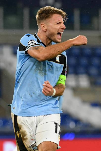 SS Lazio 2020/21 Macron with Ciro Immobile 17 Nameset Football Jersey